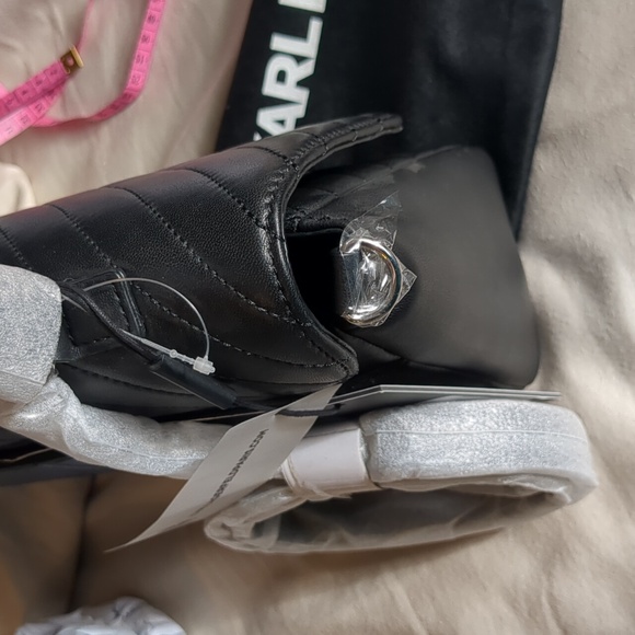 NWT Karl Lagerfeld Charlotte Leather Top Handled Satchel - Picture 13 of 17